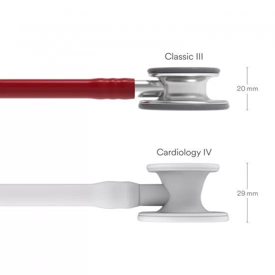 3M™ Littmann® Classic III™ Stethoscope - Burgundy tube & Silver chest piece 5627