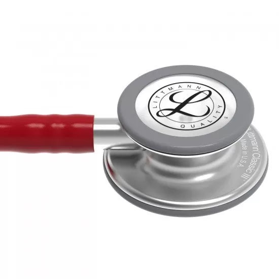 3M™ Littmann® Classic III™ Stethoscope - Burgundy tube & Silver chest piece 5627